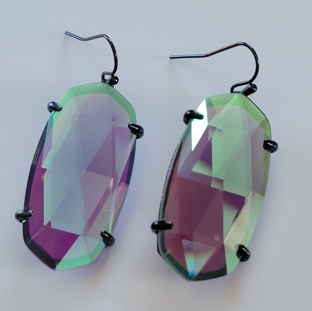 Kendra Scott Earrings Esme Dichroic Glass #2442